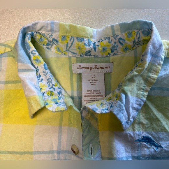 Tommy Bahama | little boys plaid button up shirt. Size: 6 - Picture 5 of 11